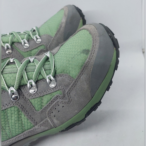 Asolo Landscape GV Hiking Boots Womens Size 8.5 Gray Green Outdoor Shoes Vibram